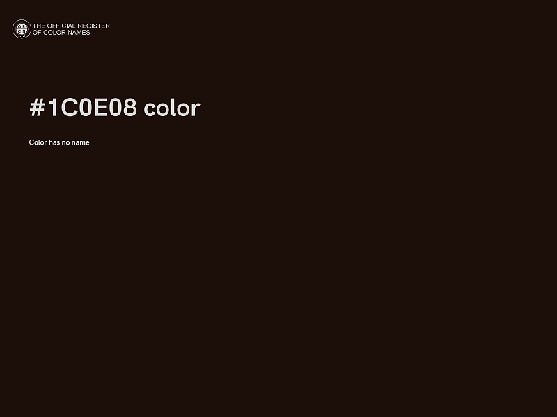 #1C0E08 color image