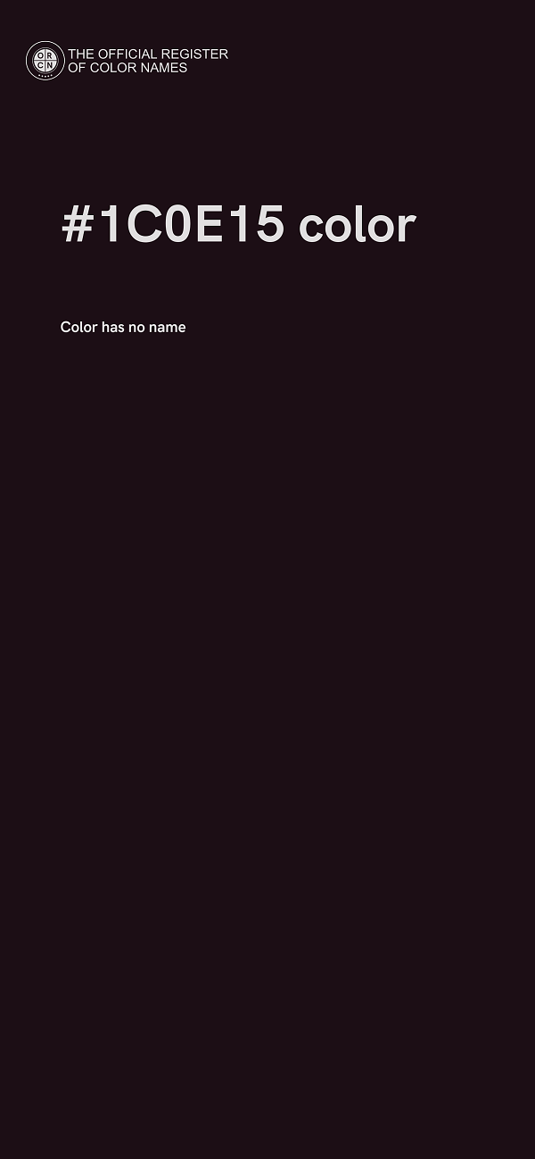 #1C0E15 color image