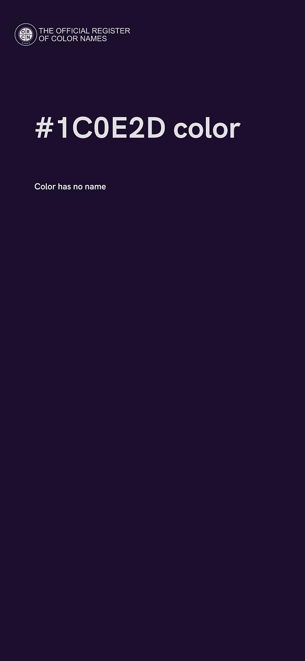 #1C0E2D color image