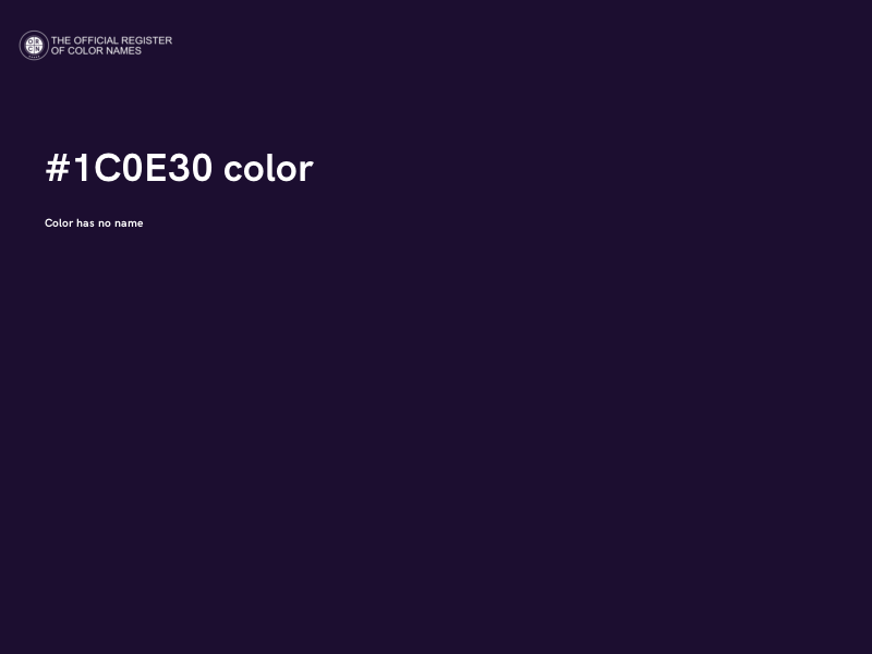 #1C0E30 color image
