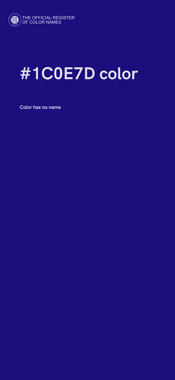 #1C0E7D color image