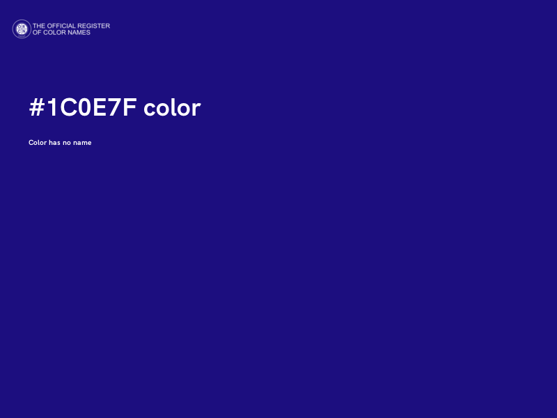 #1C0E7F color image