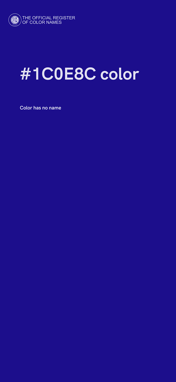#1C0E8C color image