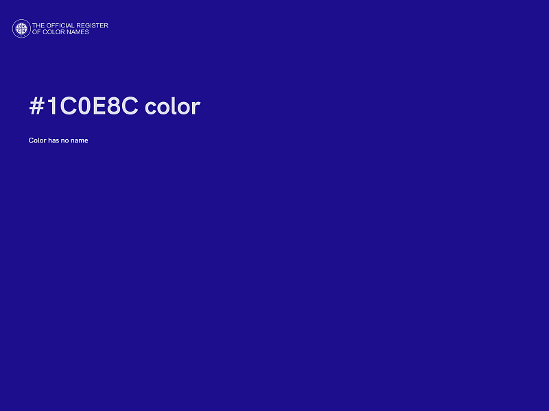 #1C0E8C color image