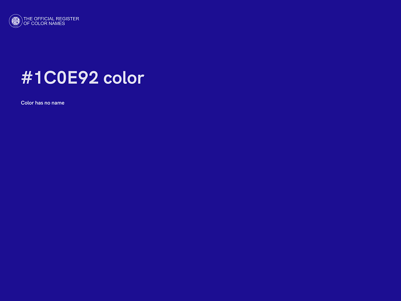 #1C0E92 color image