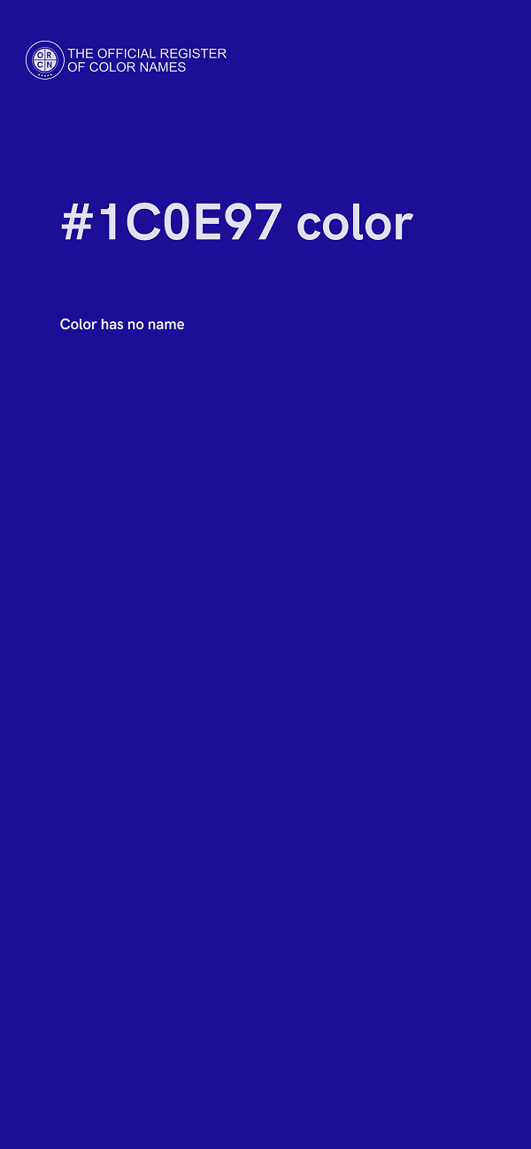 #1C0E97 color image