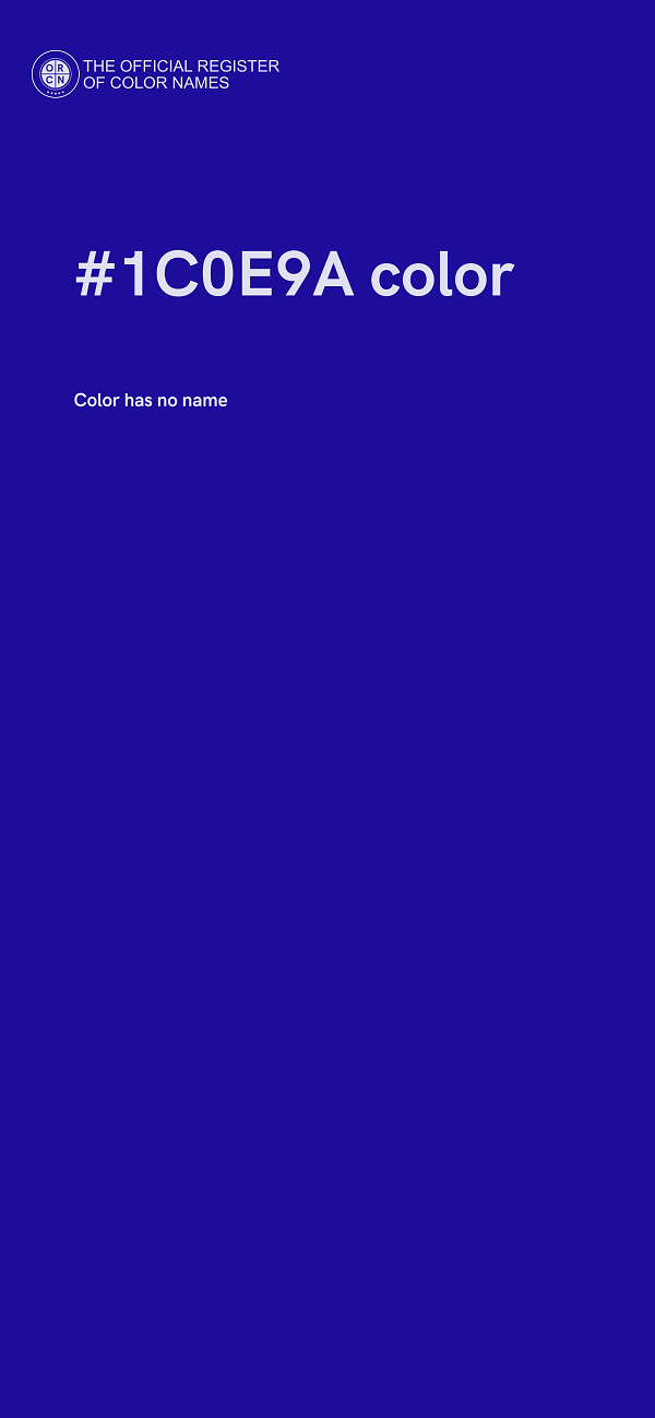 #1C0E9A color image