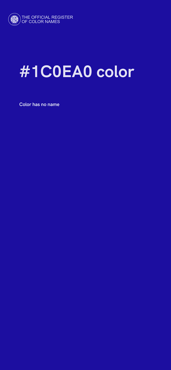 #1C0EA0 color image