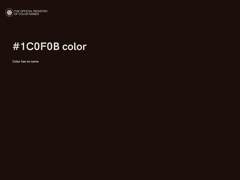 #1C0F0B color image