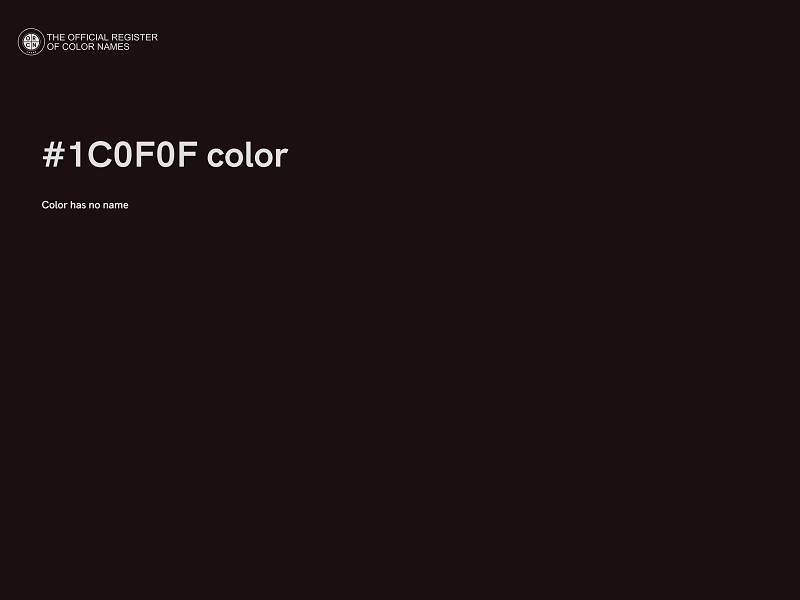 #1C0F0F color image