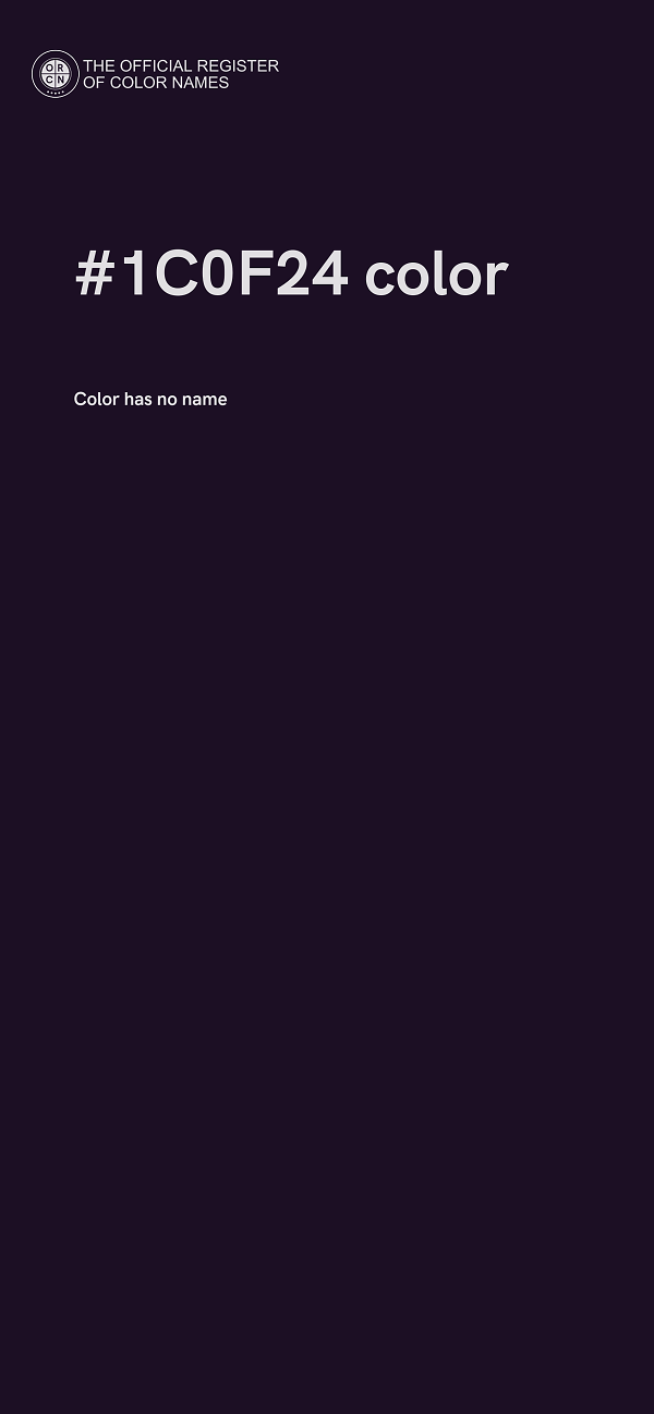 #1C0F24 color image