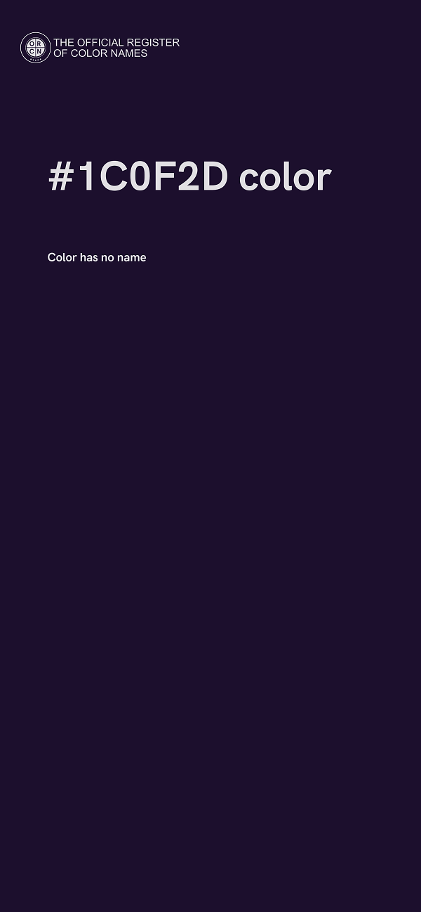 #1C0F2D color image