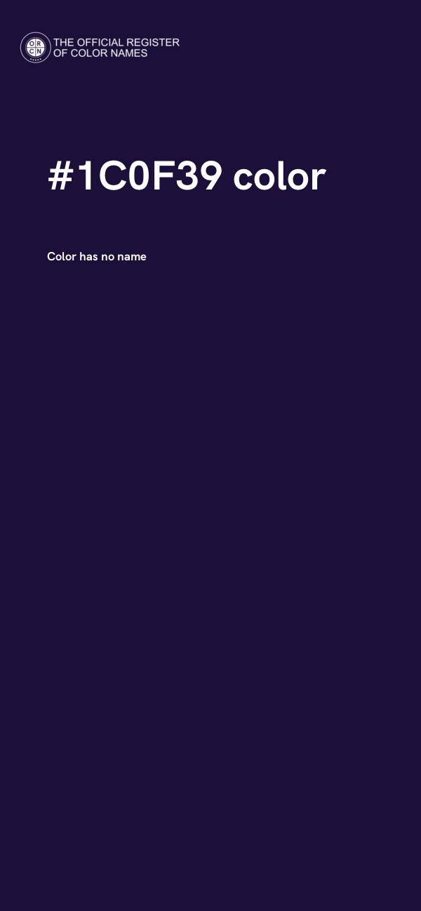 #1C0F39 color image