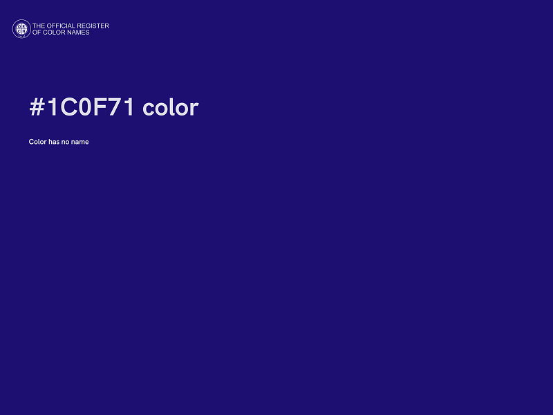 #1C0F71 color image