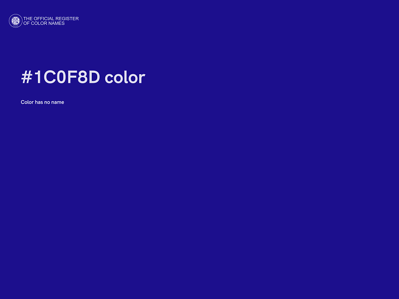 #1C0F8D color image