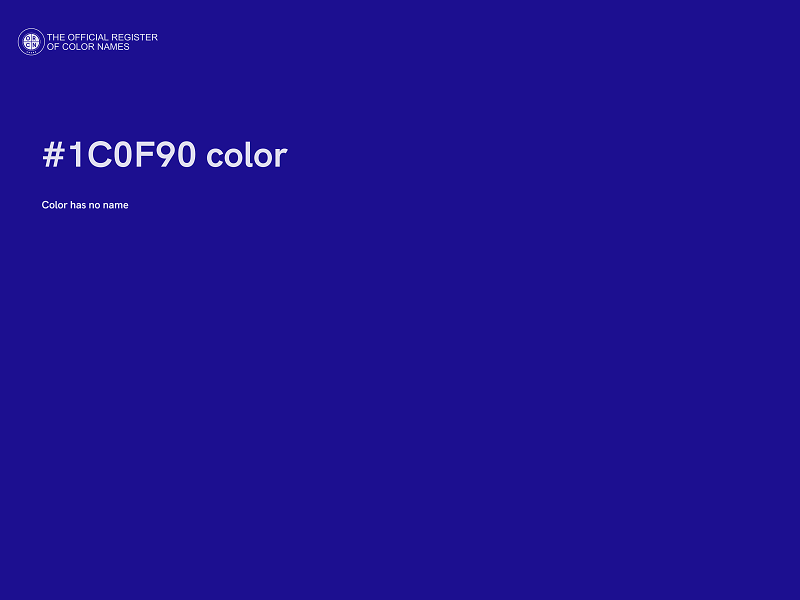 #1C0F90 color image