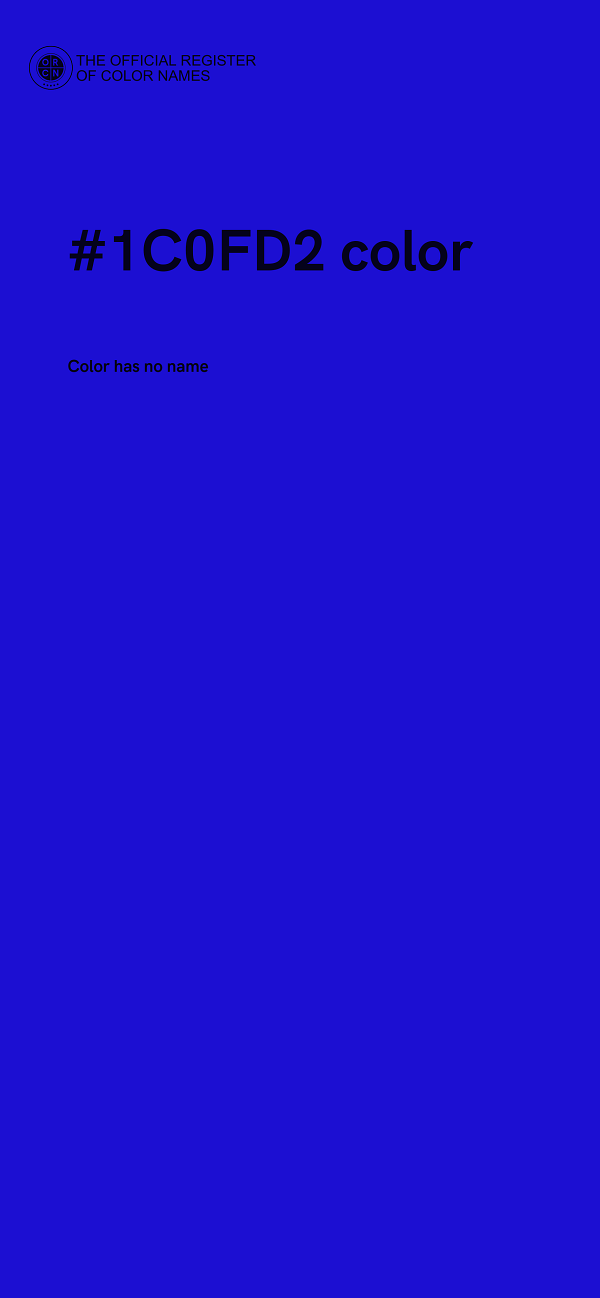 #1C0FD2 color image