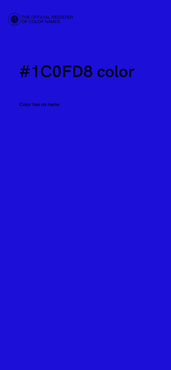 #1C0FD8 color image