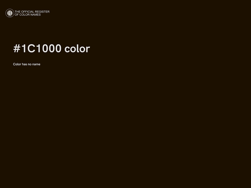 #1C1000 color image