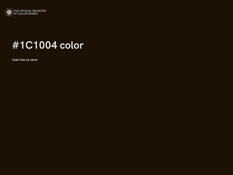 #1C1004 color image