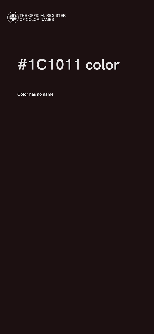 #1C1011 color image