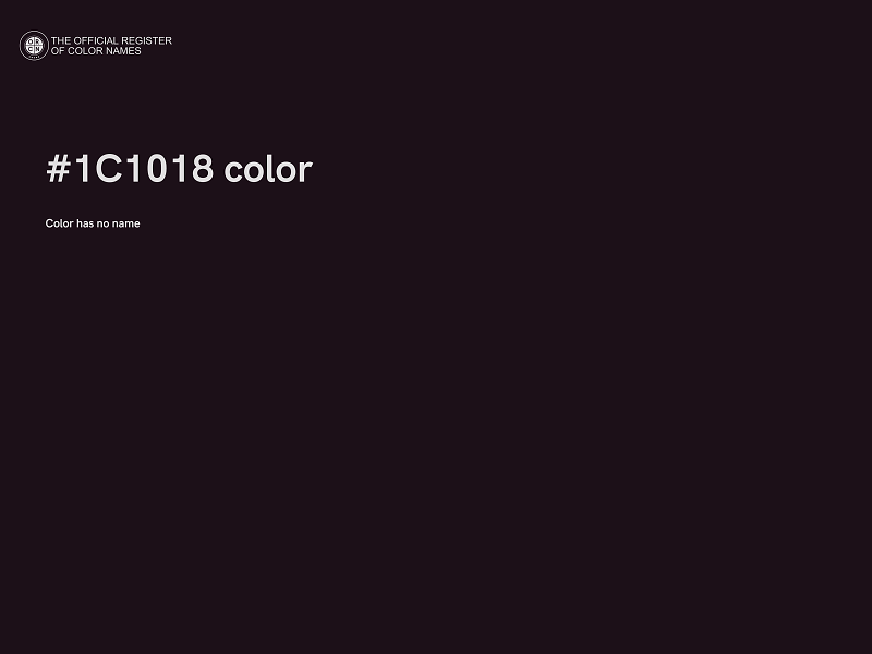#1C1018 color image