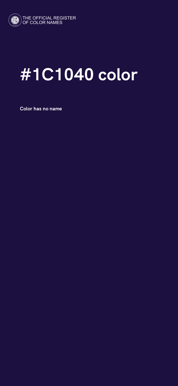 #1C1040 color image