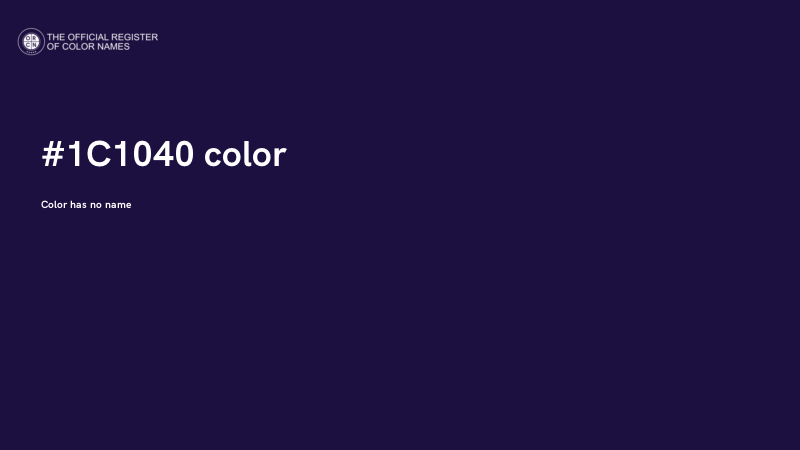 #1C1040 color image