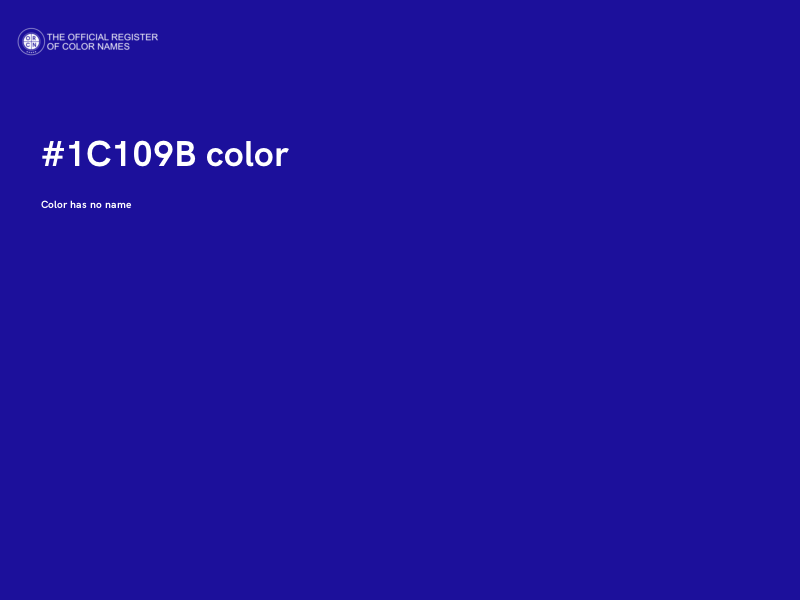 #1C109B color image