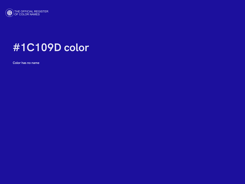 #1C109D color image