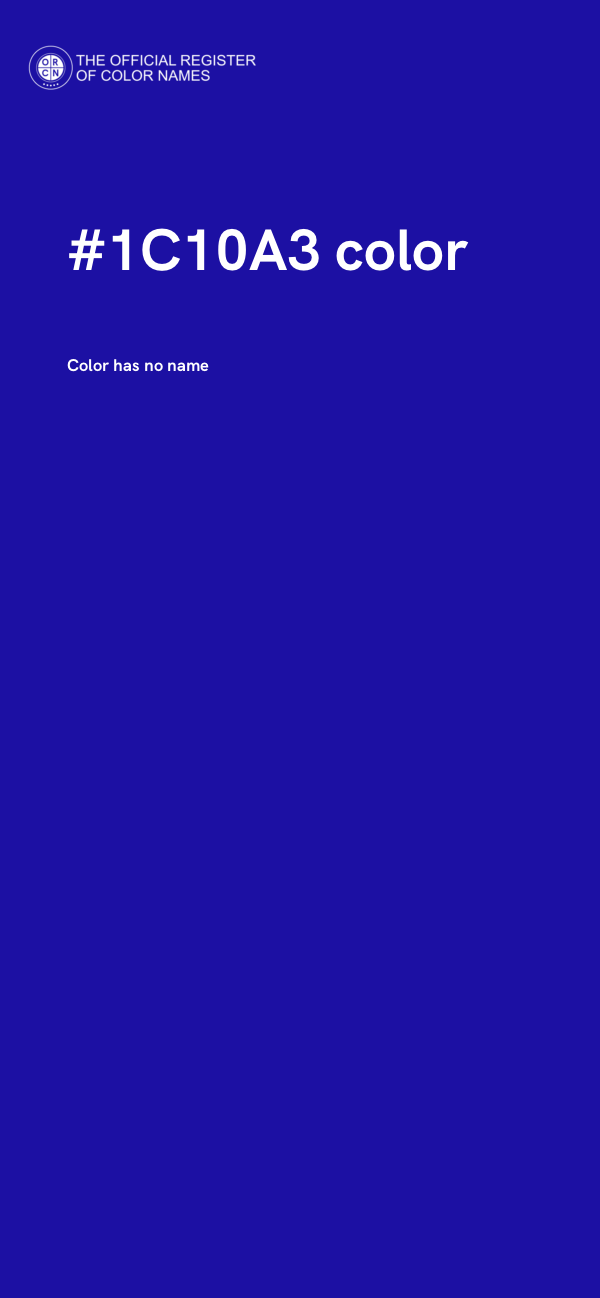 #1C10A3 color image
