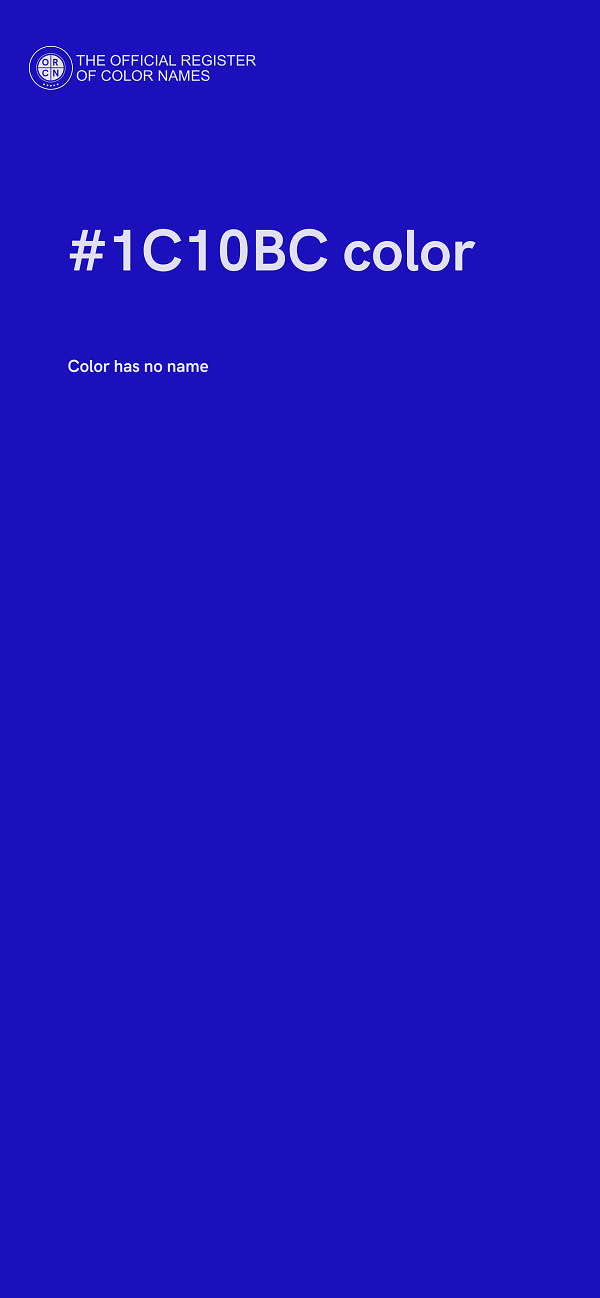 #1C10BC color image