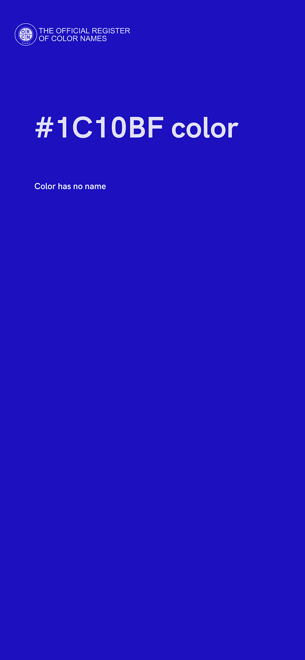 #1C10BF color image