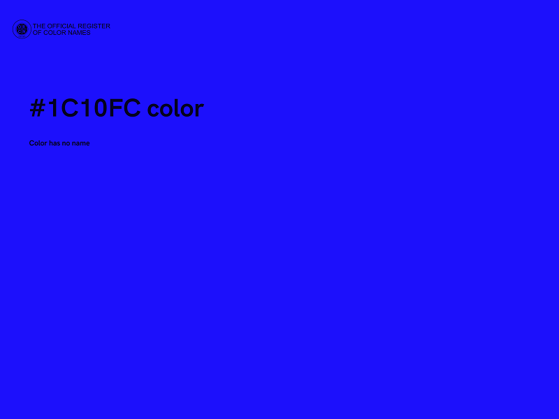 #1C10FC color image