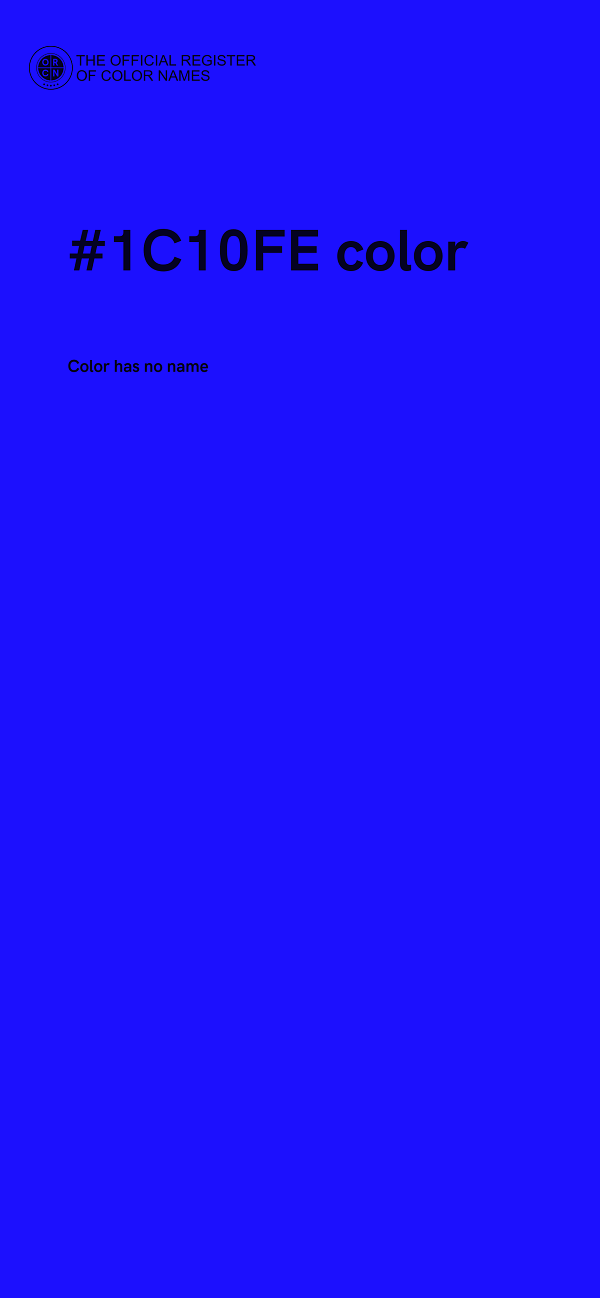 #1C10FE color image