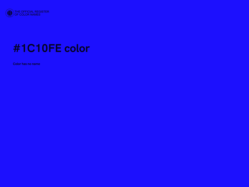 #1C10FE color image