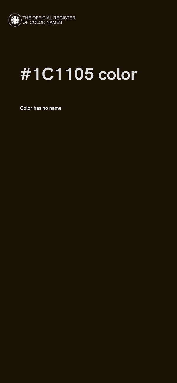 #1C1105 color image
