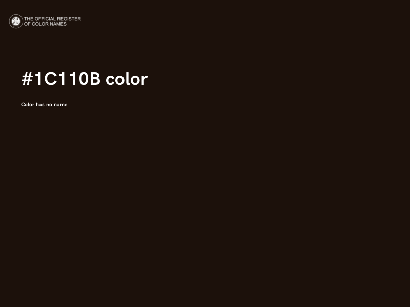 #1C110B color image