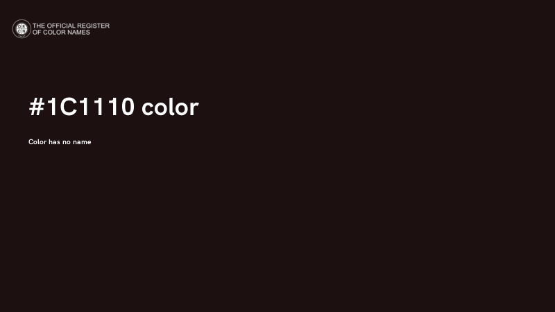 #1C1110 color image