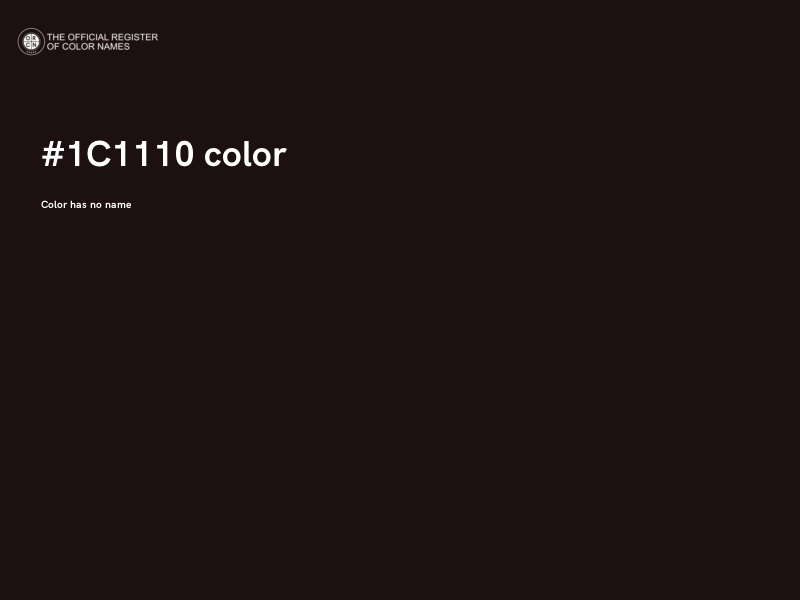 #1C1110 color image