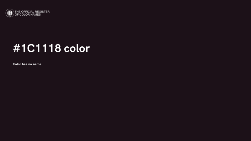 #1C1118 color image