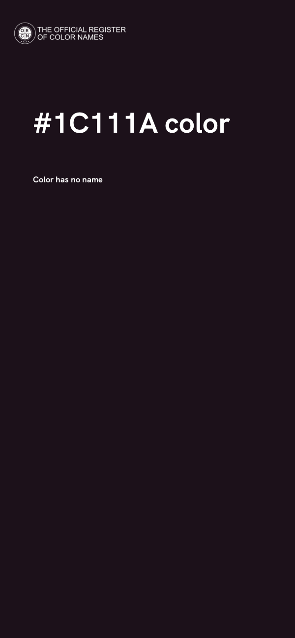 #1C111A color image