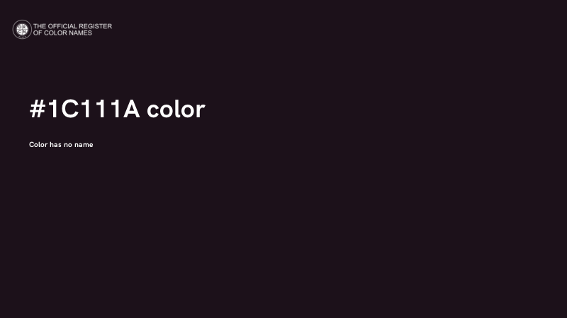 #1C111A color image