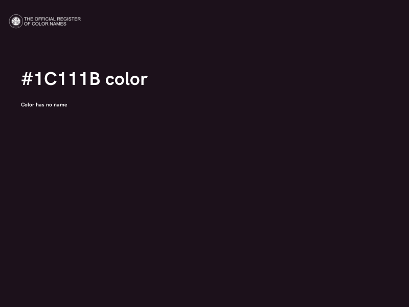 #1C111B color image