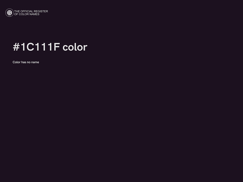 #1C111F color image