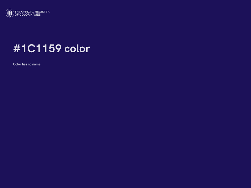 #1C1159 color image