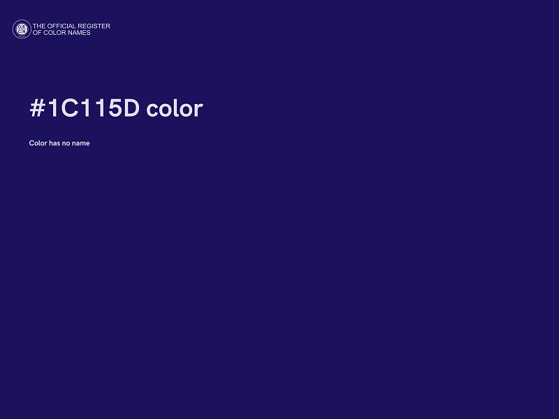 #1C115D color image