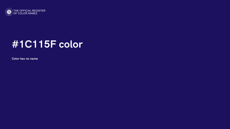 #1C115F color image