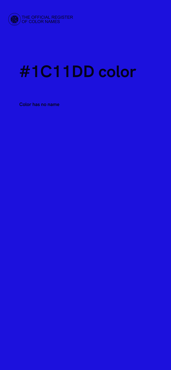#1C11DD color image