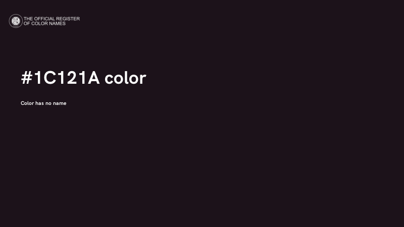 #1C121A color image